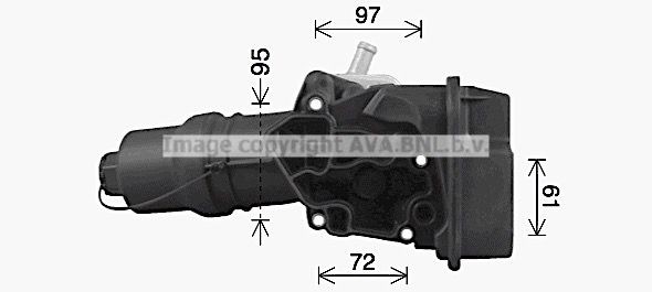 PRASCO Ψυγείο λαδιού, λάδι κινητήρα VN3329H VN3329H Ψυγείο λαδιού SEAT IBIZA PRASCO