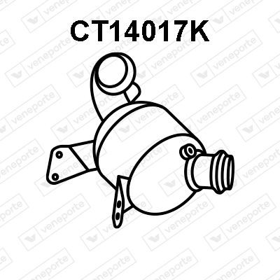VENEPORTE Catalyseur CT14017K Citroën C4 Précatalyseur VENEPORTE CT14017K
