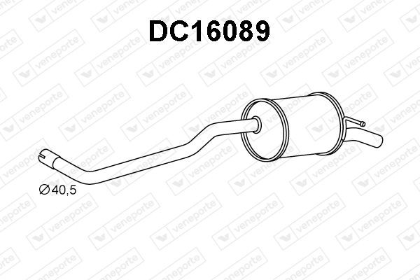 VENEPORTE Marmitta DC16089 DC16089 costo Marmitta posteriore VENEPORTE RENAULT SCÉNIC