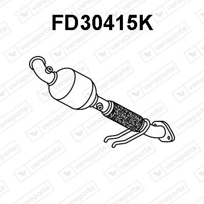 VENEPORTE Catalytic converter FD30415K Ford TRANSIT CUSTOM VENEPORTE catalytic converter FD30415K