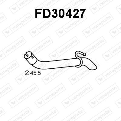 VENEPORTE Výfukové potrubie FD30427 Vyfukove potrubie VENEPORTE BMW Rad 3 FD30427