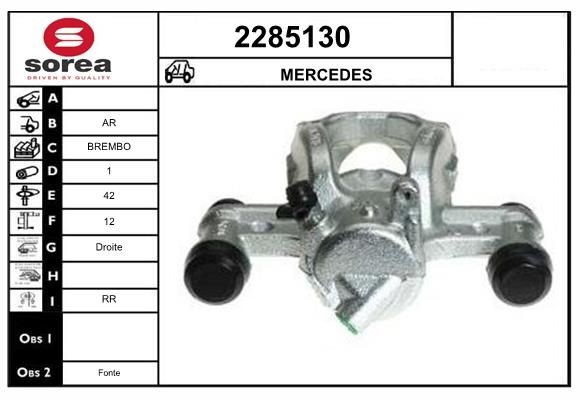 EAI Bremsecaliper 2285130 2285130 Bremsecaliper MERCEDES-BENZ VITO EAI