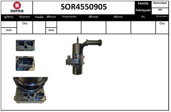 EAI Servopumpe SOR4550905 SOR4550905 Servopumpe CITROËN DS4 EAI