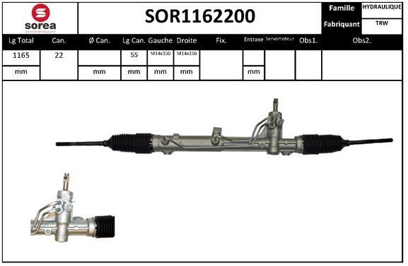 Tandstang SNRA SOR1162200 SNRA SOR1162200: Tandstang Fiat QUBO 2020