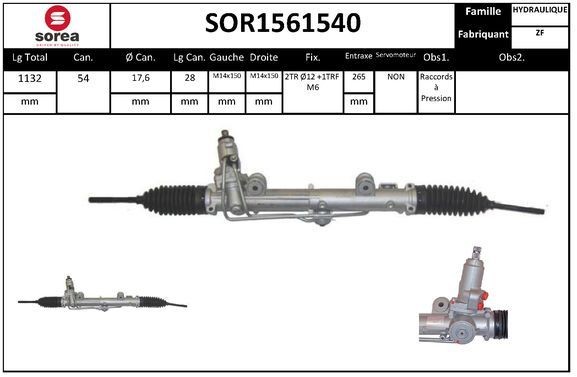 SNRA Κρεμαγιέρα SOR1561540 SNRA SOR1561540 Πυξίδα διεύθυνσης Mercedes CL203 Sport Coupe τιμες
