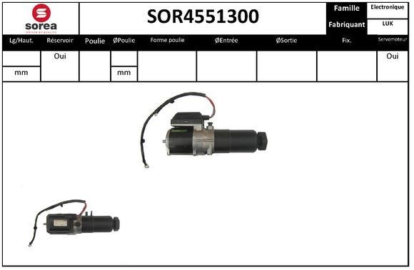 Servopumpe SNRA SOR4551300 SNRA SOR4551300: Styreservopumpe Mercedes A-Klasse 2010