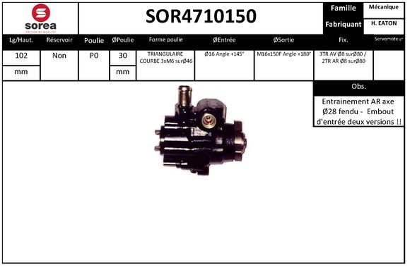 SNRA Pompe de direction assistée SOR4710150 SNRA SOR4710150 Pompe de direction Honda Civic EJ7 pas cher
