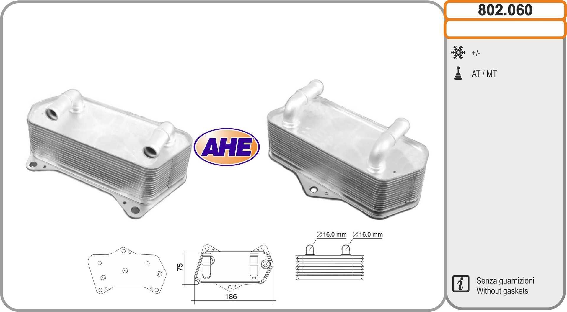 AHE Oljekylare 802.060 802.060 AHE oljekylare Audi A6