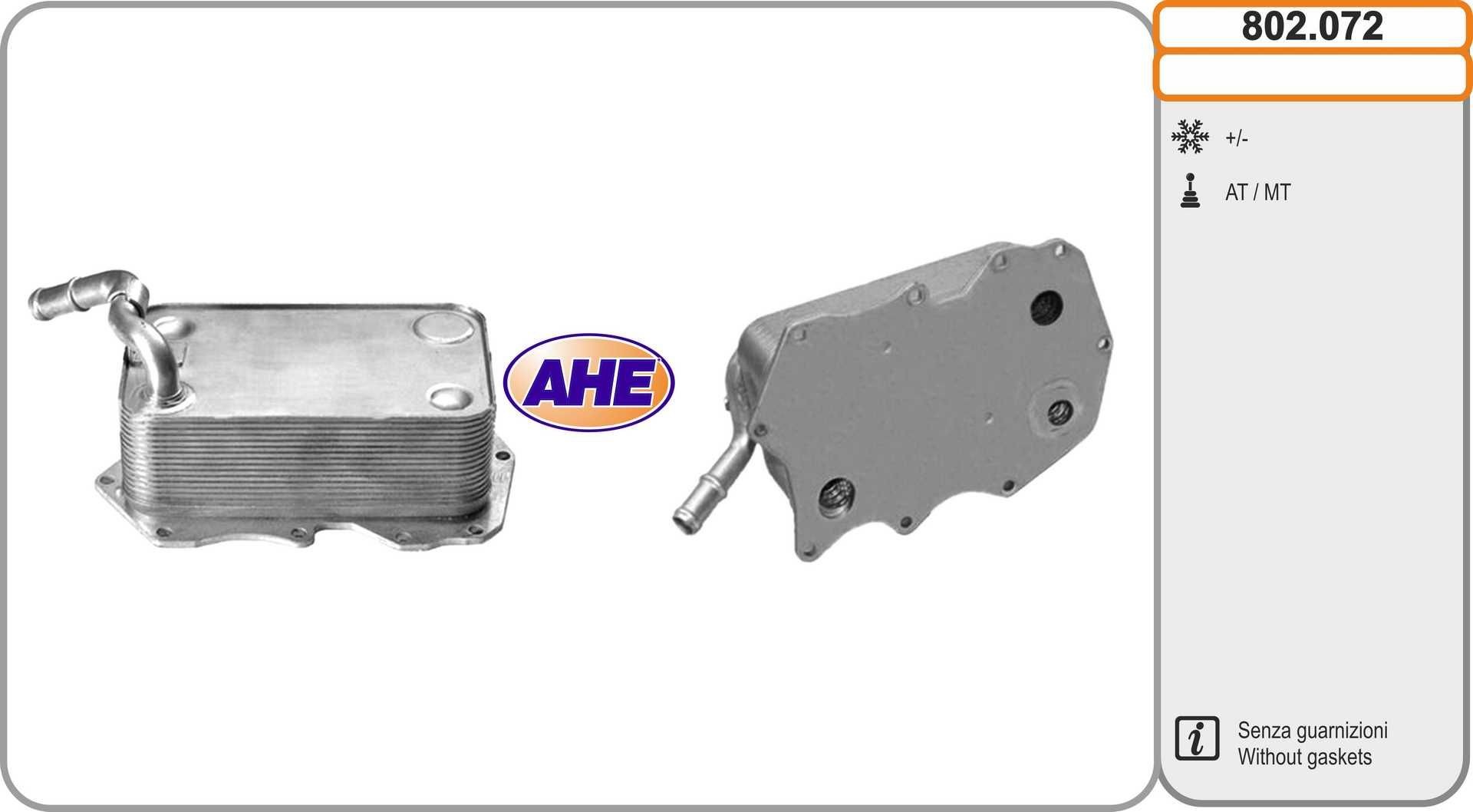 AHE Oliekoeler 802.072 Audi A6 Olie-koeler AHE 802.072