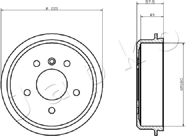 JAPKO Tambor de travão 560500 JAPKO 560500 Tambor de freio CLK C209 preço