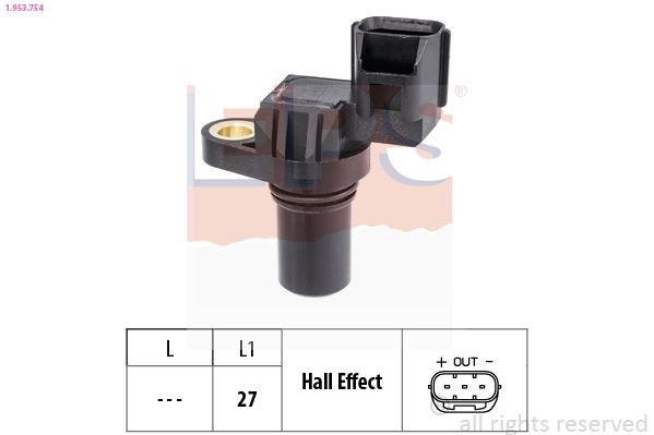 EPS Toerentalsensor, automatische aandrijving 1.953.754 Sensor snelheid toerental EPS BORA 1.953.754 goedkoop