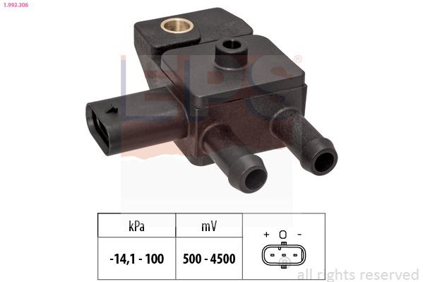 EPS Sensor, pressãodos gases de escape 1.993.306 1.993.306 Sensor pressão dos gases de escape EPS MAZDA TRIBUTE