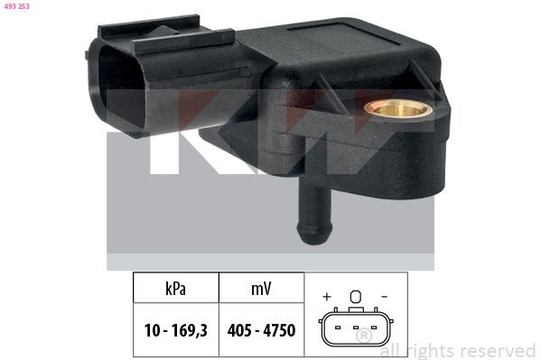 KW Sensore pressione, Servofreno 493 253 KW 493 253 Pompa servofreno Honda Civic IX originale prezzo