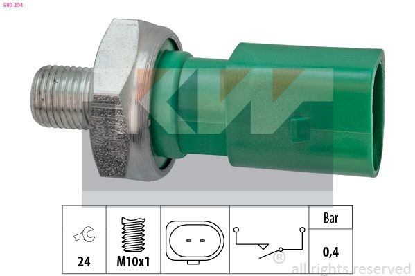 KW Olietrykskontakt 500 204 500 204 Olietryksføler SKODA FAVORIT KW