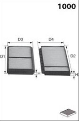 MISFAT Pollenfilter HB357 HB357 Pollenfilter MISFAT TOYOTA GT 86