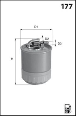 MISFAT Degvielas filtrs M678 MISFAT Degvielas filtrs JAGUAR M678