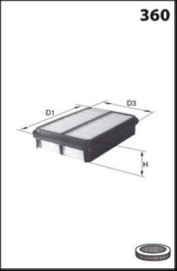 MISFAT Luftfilter P675 P675 Luftfilter MISFAT JEEP WRANGLER