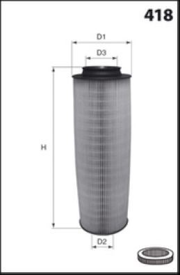 MISFAT Vzduchový filter R148 R148 Vzduchový filter JAGUAR XJ MISFAT