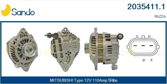 SANDO Alternátor 2035411.1 2035411.1 Alternátor SANDO MAZDA CX-5
