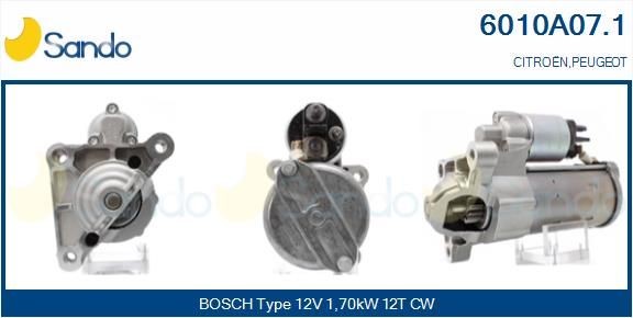 SANDO Μίζα 6010A07.1 Μίζα SANDO Citroën XANTIA 6010A07.1