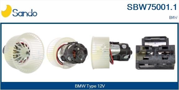 SANDO Kupéfläkt SBW75001.1 SBW75001.1 SANDO fläktmotor BMW 3-serie