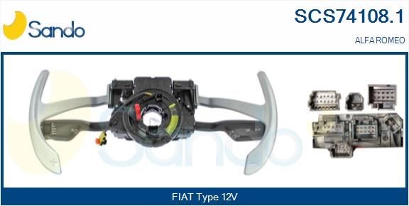 SANDO Bryter komplett rattstamme SCS74108.1 SCS74108.1 SANDO Bryter rattstamme Alfa Romeo billige