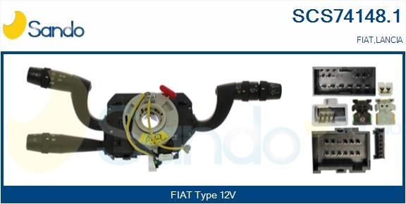 Ohjausakselin kytkin SANDO SCS74148.1 SANDO SCS74148.1: Tuulilasin pyyhkijän katkaisija Fiat IDEA 2020