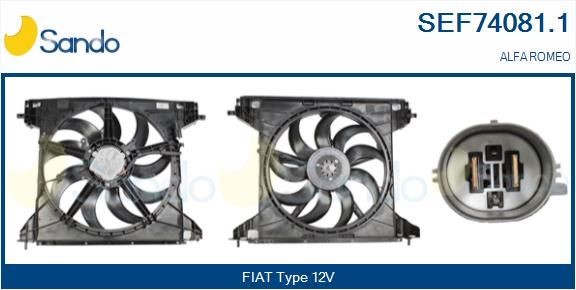 SANDO Elektrimootor, radiaatoriventilaator SEF74081.1 Elektrimootor, radiaatoriventilaator SANDO 164 SEF74081.1 odav