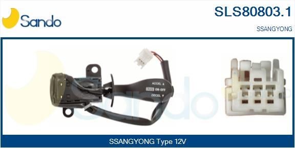 Interrupteur de commande, régulateur de vitesse SANDO SLS80803.1 SANDO SLS80803.1 Commutateur de colonne de direction SSANGYONG KORANDO 2022