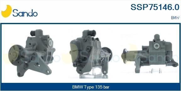 Stuurbekrachtigingspomp SANDO SSP75146.0 SANDO SSP75146.0 Hydraulische pomp, besturing BMW X5 2007