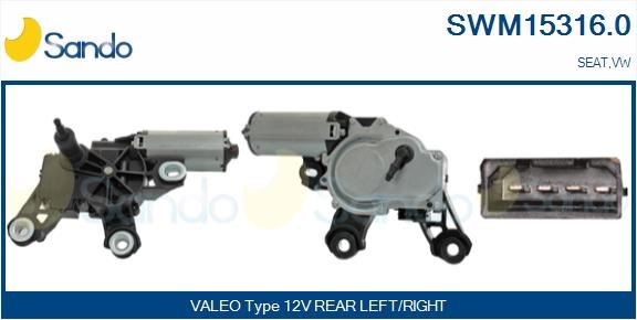 SANDO Vindusviskermotor SWM15316.0 Vindusviskermotor VW SANDO SWM15316.0