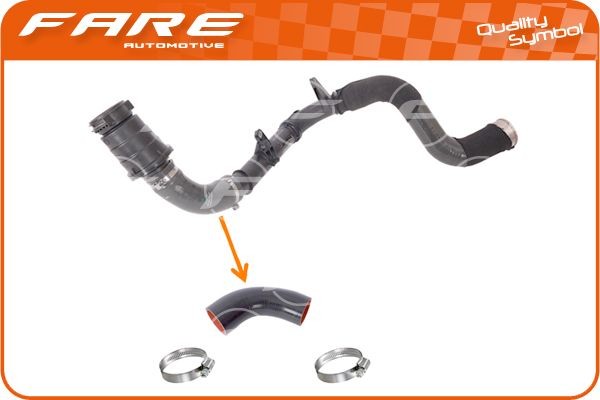 FARE SA Laddluftslang 16137 16137 FARE SA Intercoolerrör Renault