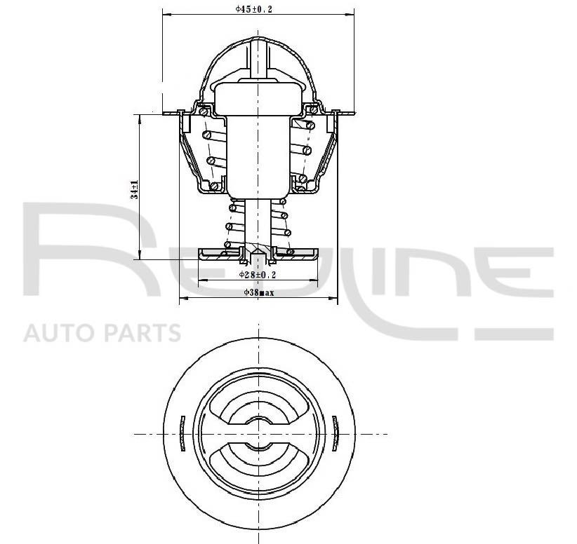 RED-LINE Kühlwasserthermostat 55TA000 55TA000 Kühlwasserthermostat PEUGEOT 607 RED-LINE kaufen