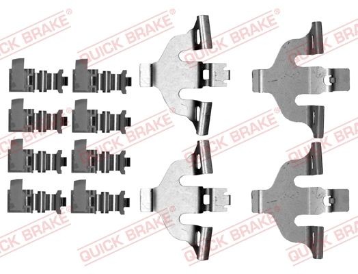 QUICK BRAKE Accessoireset, schijfremblok 109-0092 QUICK BRAKE 109-0092 originele Accessoireset, schijfremblok Porsche Cayenne 92A kosten