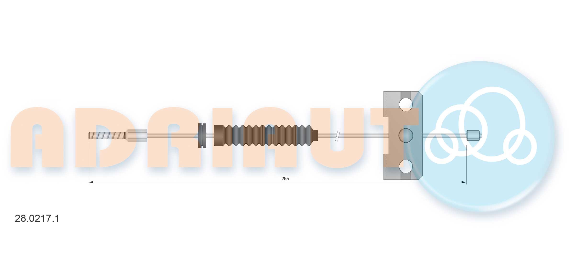 ADRIAUTO Vaijeri, seisontajarru 28.0217.1 Nissan Primera WP11 käsijarru ADRIAUTO 28.0217.1
