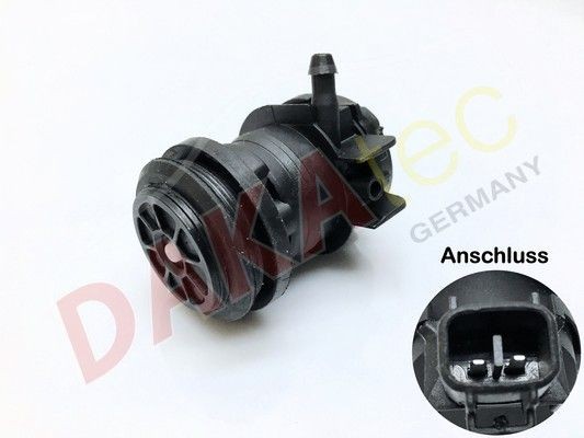 DAKAtec Ūdenssūknis, Stiklu tīrīšanas sistēma 40052W 40052W Stiklu tīrīšanas sistēmas šķidruma sūknis HYUNDAI MATRIX DAKAtec