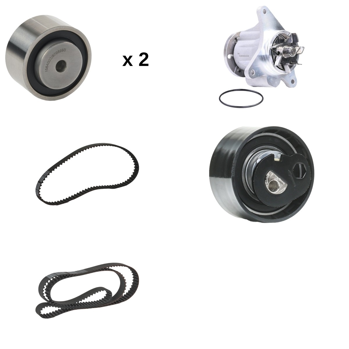 RIDEX Distributieriem set + waterpomp 3096W0266 3096W0266 RIDEX Waterpomp en distributieriem Land Rover goedkoop