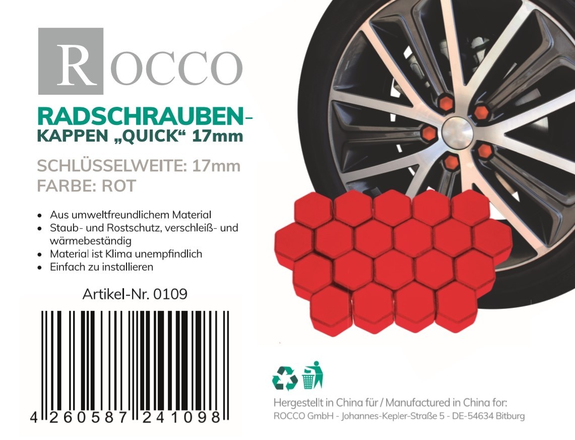 ROCCO Calotta, Dado fissaruota 0109 0109 costo Bulloni ruote CITROËN NEMO ROCCO