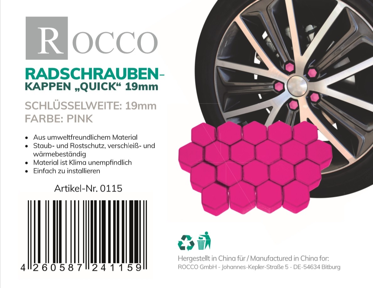 ROCCO Krytka matice kolesa 0115 0115 Skrutky kolies ROCCO OPEL VECTRA