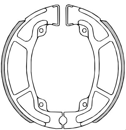 RMS Bromsbelägg, trumbroms 22 512 0470 22 512 0470 RMS Bromsbackar Suzuki