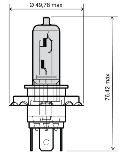 RMS Pære, fjernlys 24 651 0055 24 651 0055 Tågelys pærer FIAT X 1/9 RMS