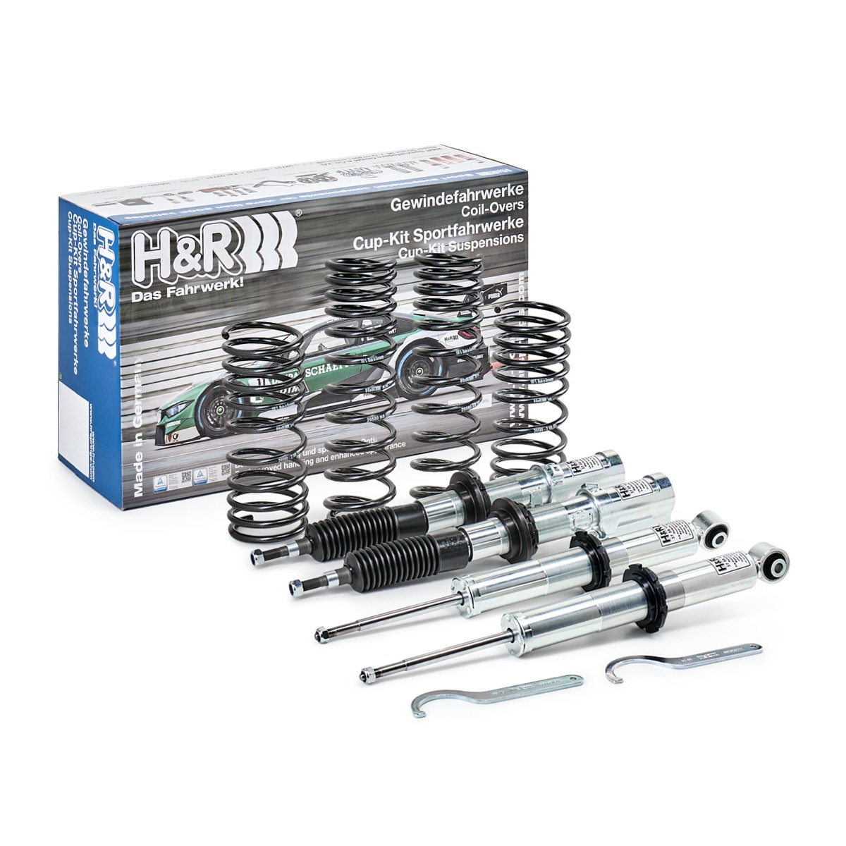 Kit de suspensão, molas / amortecedores H&R 29580-2 H&R 29580-2: Kit de suspensão molas amortecedores Porsche CAYENNE 2016