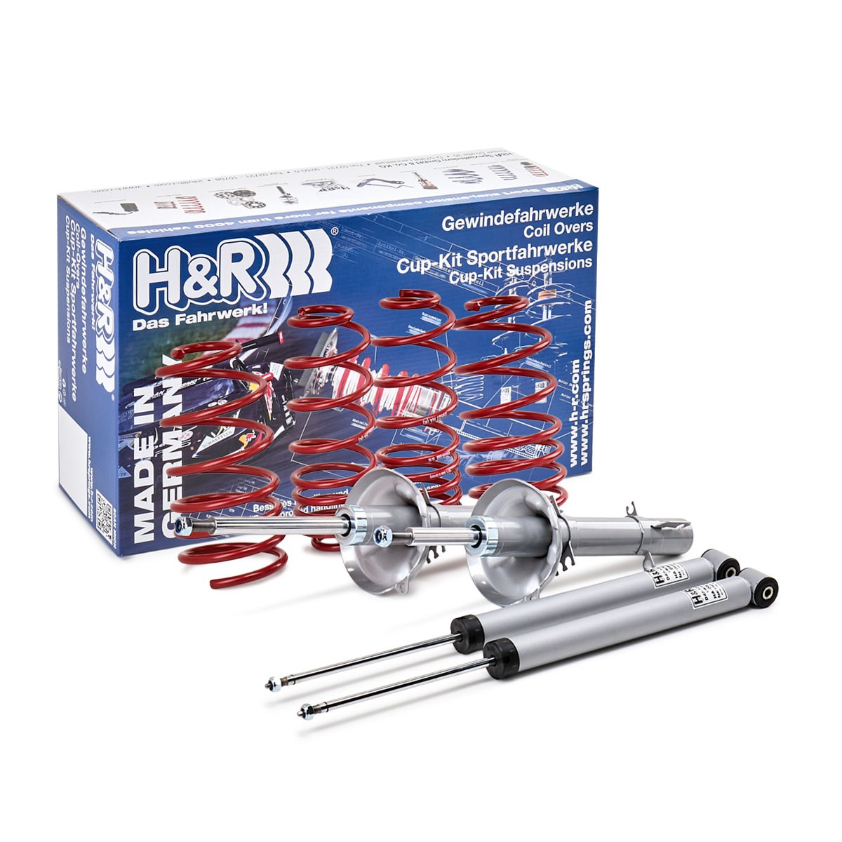 Schokdemper met veer H&R 40527-1 H&R 40527-1 Schroefset Volkswagen BORA 2019