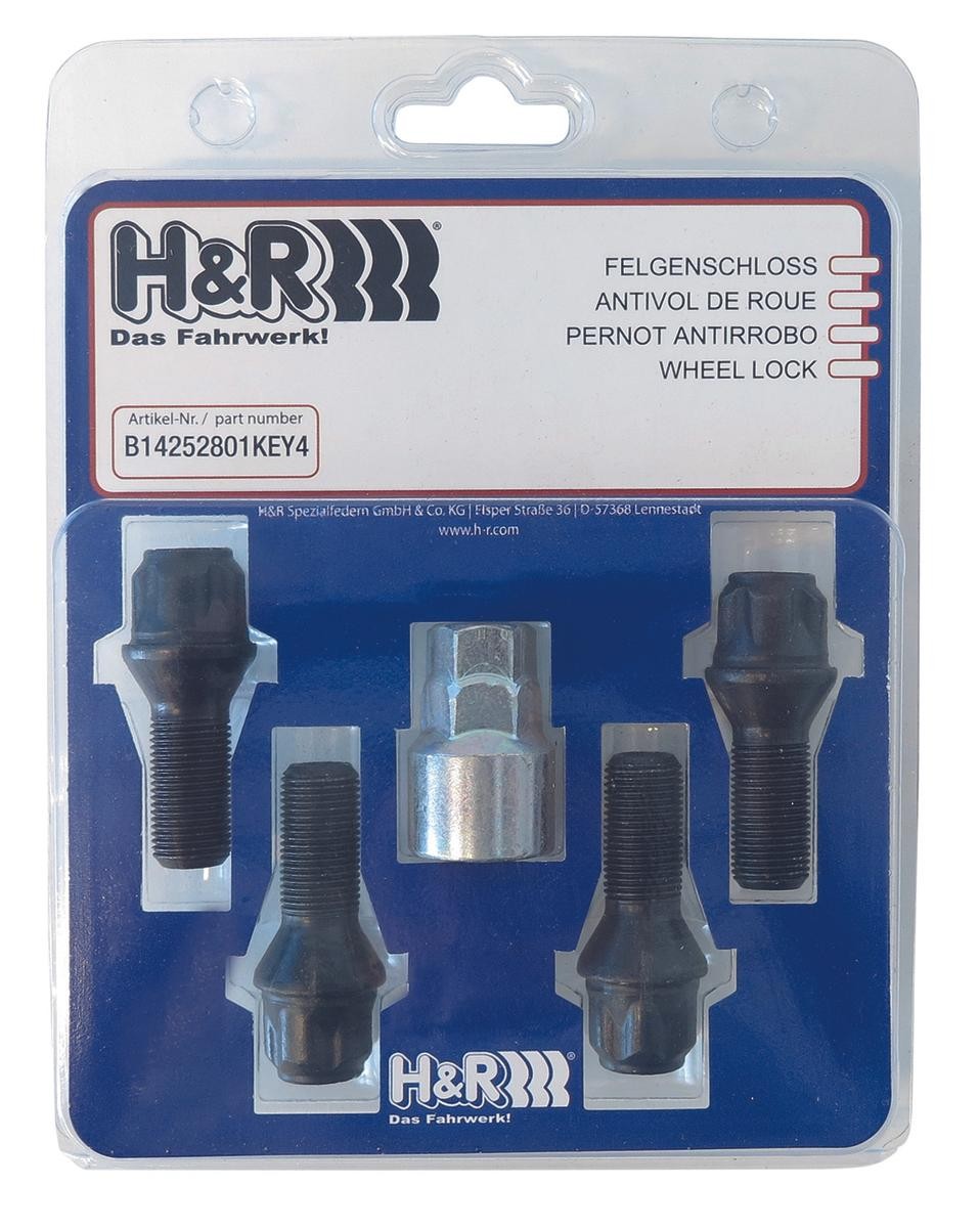 H&R Låsbara hjulbultar B14252801KEY4 B14252801KEY4 H&R hjulskruv Seat AROSA