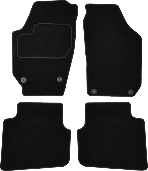 CUSTOPOL Põrandamattide komplekt SKO100C CUSTOPOL SKO100C Margipõhised automatid Skoda Roomster 5j odav