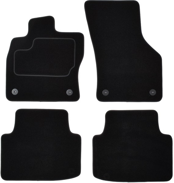 CUSTOPOL Ensemble de tapis de sol VW306C Tapis sur mesure CUSTOPOL LUPO VW306C pas cher
