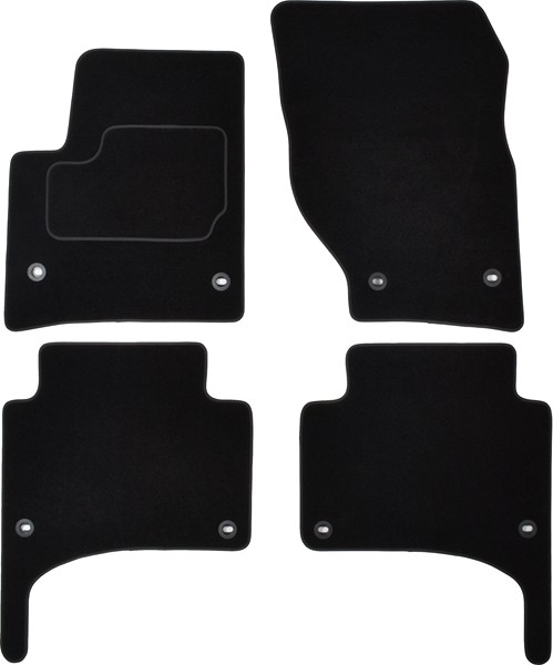 CUSTOPOL Ensemble de tapis de sol VW375C Volkswagen LUPO Tapis sur mesure CUSTOPOL VW375C
