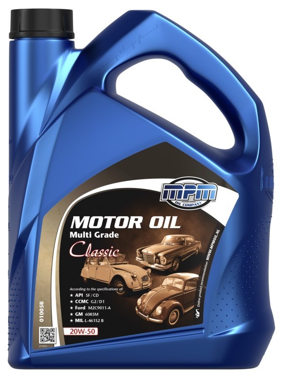 MPM Motorolie 01005B Motor oil MPM Kia SOUL MULTI GRADE, ContiClassic 01005B