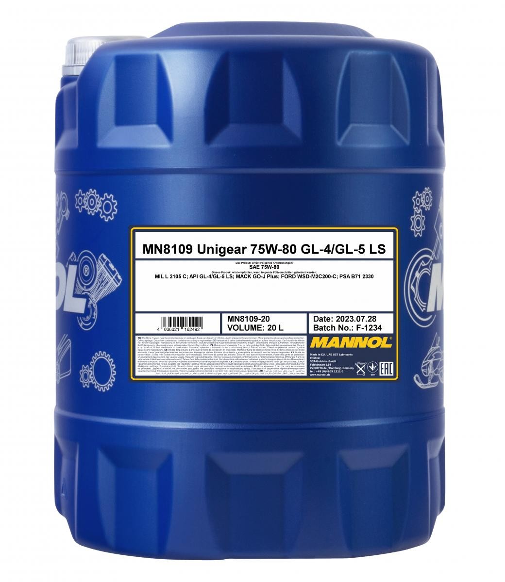 MANNOL Olio cambio MN8109-20 MANNOL MN8109-20 Olio differenziale C15 Van prezzo