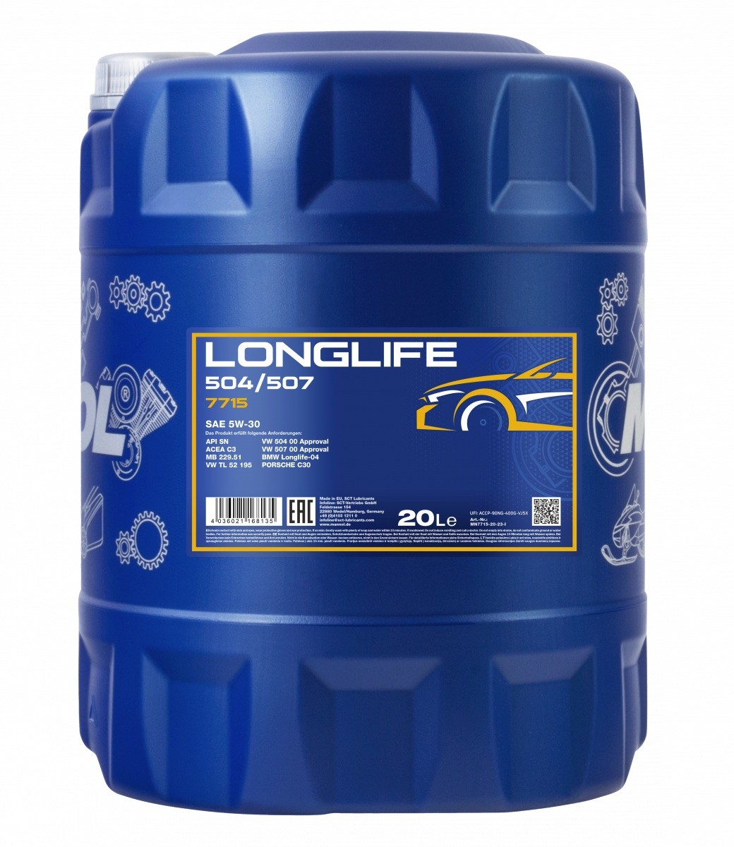 MANNOL Motorolie MN7715-20 Motorolie MN7715-20 Onderdelen Porsche Cayenne (9YA) 2021 prijs